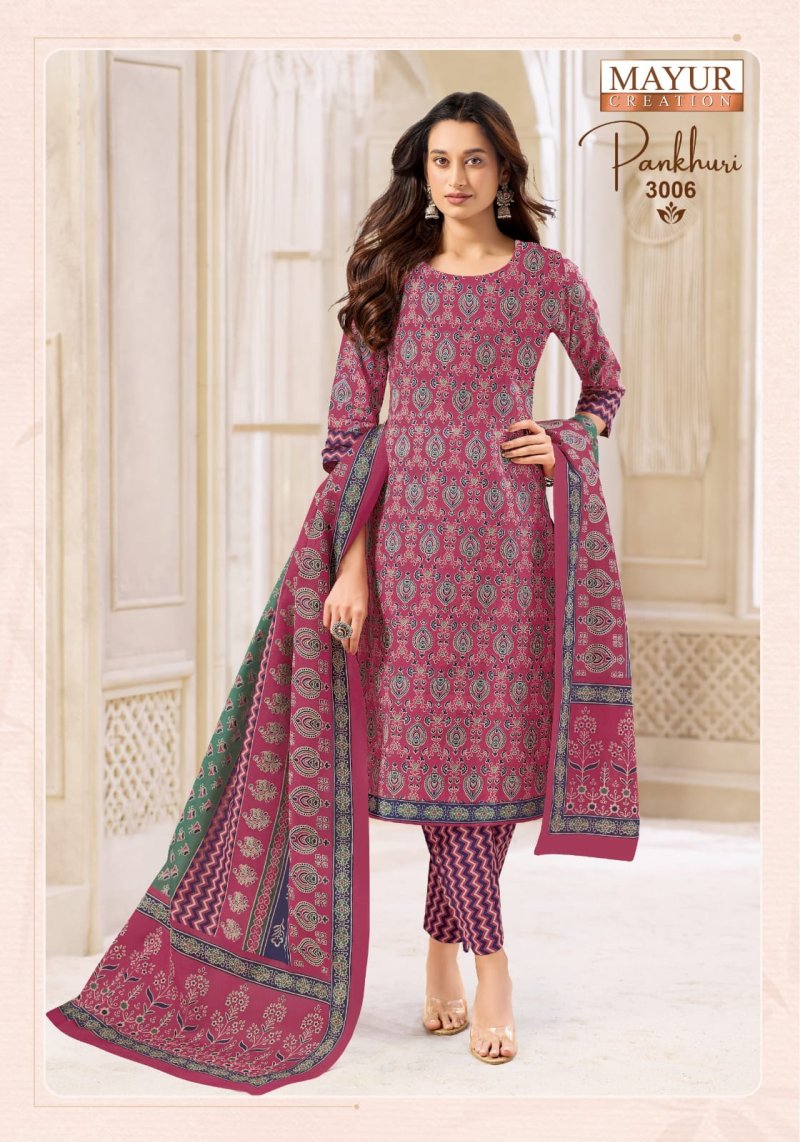Pankhuri Vol 3 By Mayur Cotton Printed Dress Material 